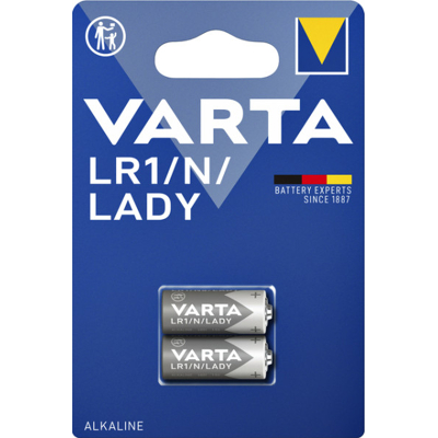 Afbeelding van Batterij Varta LR1/N/Lady alkaline blister à 2stuk