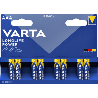 Afbeelding van Varta AAA Batterij LR03 8stuk(s) 1.5V 1.26Ah 4008496559787