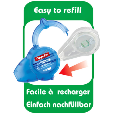 Afbeelding van Correctieroller Tipp ex easy refill ecolutions 5mmx14m