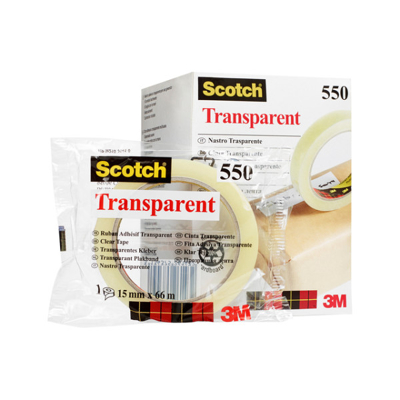 Afbeelding van Scotch transparante tape 15 mm x 66 m 10 stuks