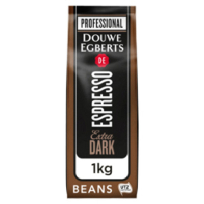 Afbeelding van Koffie Douwe Egberts espresso bonen extra dark roast 1kg