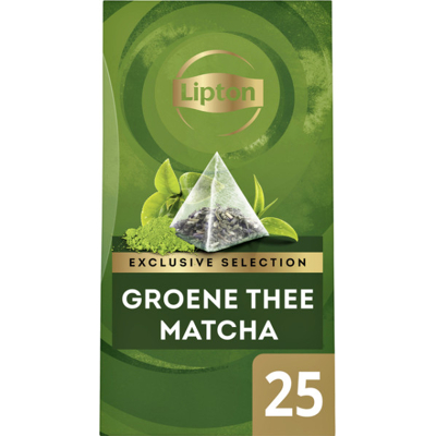 Afbeelding van thee Lipton Exclusive groene matcha 25x2gr