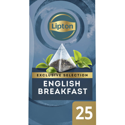Afbeelding van Lipton Exclusive Selection English Breakfast 25 theezakjes