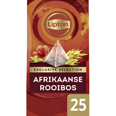 Afbeelding van Lipton Exclusive Selection Afrikaanse rooibos thee 25 theezakjes