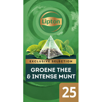 Afbeelding van Lipton Exclusive Selection Groene thee &amp; Intense munt 25 theezakjes
