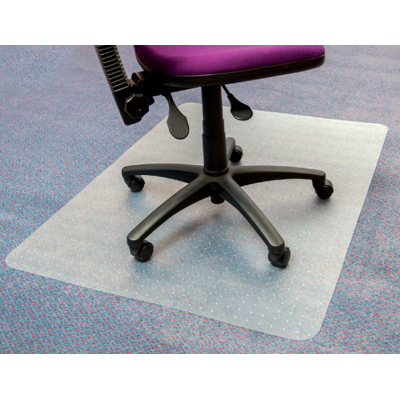 Afbeelding van Stoelmat Floortex PVC 120x150cm voor zachte vloeren