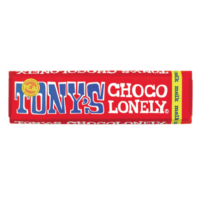 Afbeelding van Chocolade Tony&#039;s Chocolonely melk reep 50gr