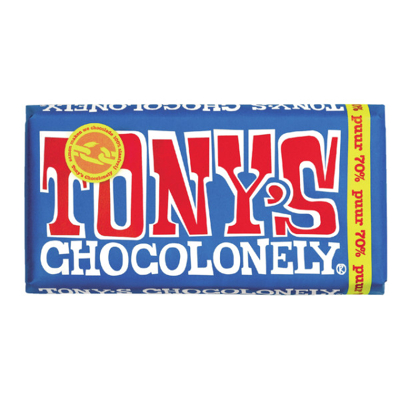 Afbeelding van Chocolade Tony&#039;s Chocolonely puur reep 180gr