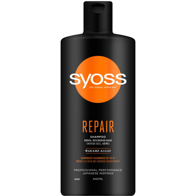 Afbeelding van 6x Syoss Shampoo Repair voor droog, beschadigd Haar 440ml