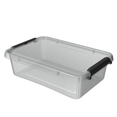 Afbeelding van ORPLAST SimpleStore Box met clips 3,1 Liter 29 x 20 8 cm transparant