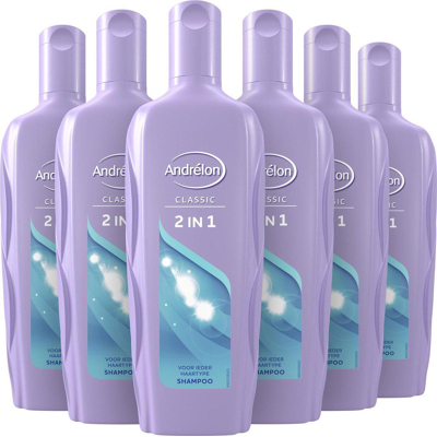 Afbeelding van 6er pack Andrelon Shampoo &quot;2 in 1 Melon &amp; Aloe Vera&quot; 300 ml