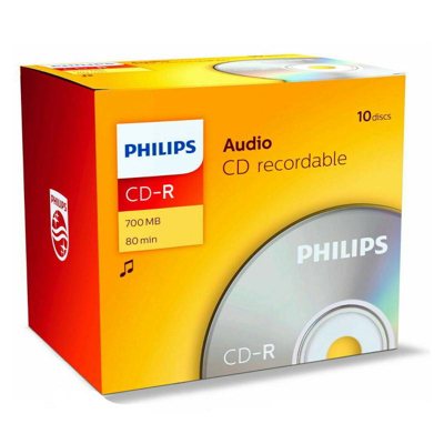 Afbeelding van CD R 80 Min/700 MB PHILIPS Audio Jewelcase 10 stuks