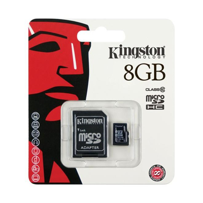 Afbeelding van KINGSTON MICRO SDHC Card 8 GB Class 10