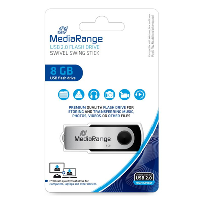 Afbeelding van MEDIARANGE USB Stick 2.0 8 GB