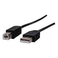 Afbeelding van MediaRange Kabel USB 2.0 aansluiting A =&gt; B 2x stekker zwart 3 meters