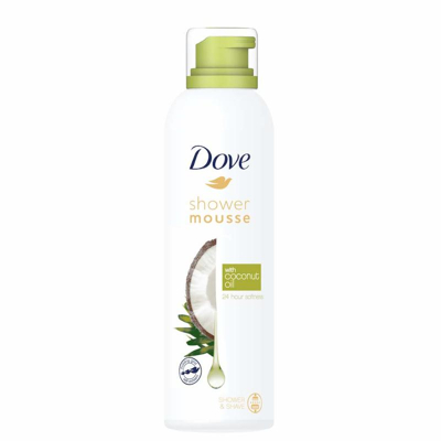 Afbeelding van Dove Doucheschuim Coconut Oil zorgen en voedt huid 200 ml