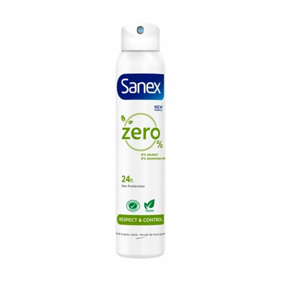 Afbeelding van Sanex Deodorant Spray Zero% Respect &amp; Control 200 ml