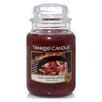 Afbeelding van Yankee Candle Grote Geurkaars Crisp Campfire Appels 623g/Brandtijd tot 150 uur