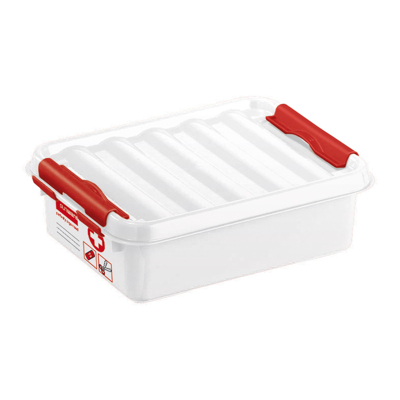 Afbeelding van SUNWARE Q Line First Aid Box 1 Liter 200 x 150 60 mm wit/rood