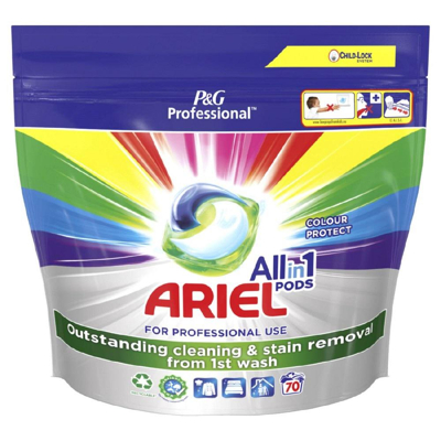 Afbeelding van 2x ARIEL Professional All in 1 Pods Wasmiddel Colour Protect 70 Wasbeurten