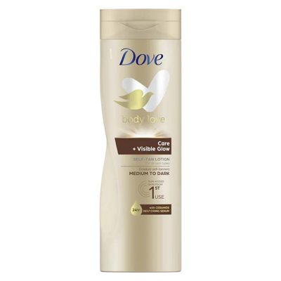 Afbeelding van Dove Body Love Bodylotion Self Tan Lotion Care+Visible Glow 400ml