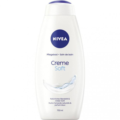 Afbeelding van 6x Nivea Cream Bath Creme Soft voor vrouwen van alle leeftijden en huidtypes 750ml