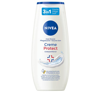 Abbildung von 6x NIVEA Duschgel Creme Protect &amp; Dexpanthenol mit Vitaminen und wertvollen Ölen, für trockene empfindliche Haut 250ml