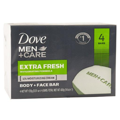 Abbildung von Dove Men+Care Seifenstück Extra frisch 4 x 100g