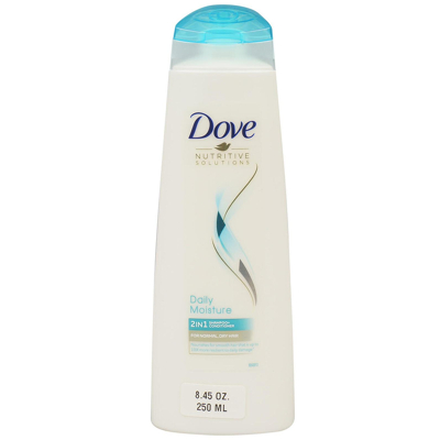 Abbildung von 6x DOVE Shampoo &amp; Conditioner 2in1 &quot;Daily Moisture&quot; für normales, trockenes Haar 250ml