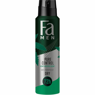 Afbeelding van 6x Fa Men Deodorant Spray Pure Control Hemp Inspired Fragrance 150ml
