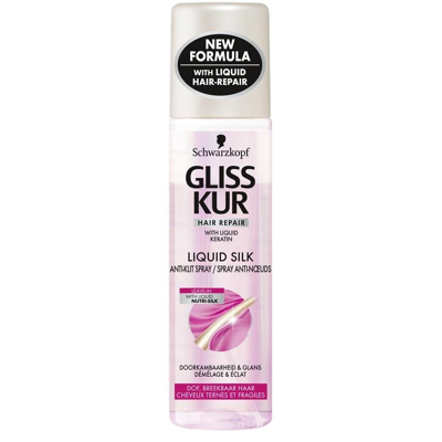 Abbildung von Gliss Kur Anti Klette Spray/Haar Repair Spülung Liquid Silk 200ml