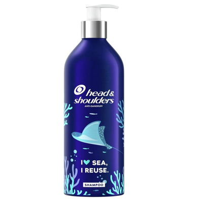 Afbeelding van Head &amp; Shoulders Shampoo in aluminium navulbare fles Classic Clean 430ml