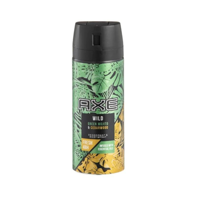 Afbeelding van AXE Men Deodorant / Body Spray &quot;Wild Green Mojito + Cedarwood&quot; 150 ml