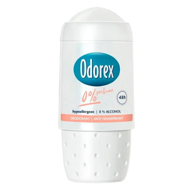 Afbeelding van 6er Pack Odorex Women Deo Roll on 0% Perfume hypoallergeen 50 ml