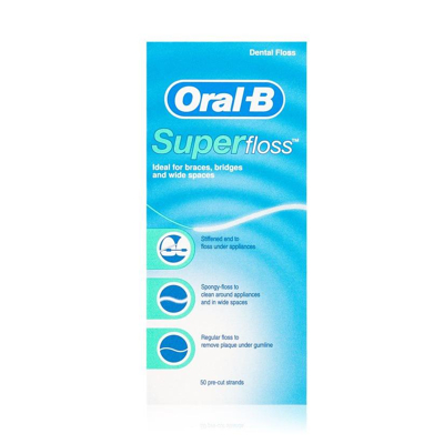 Afbeelding van 12er Pack Oral B SuperFloss tandzijde 50 draden