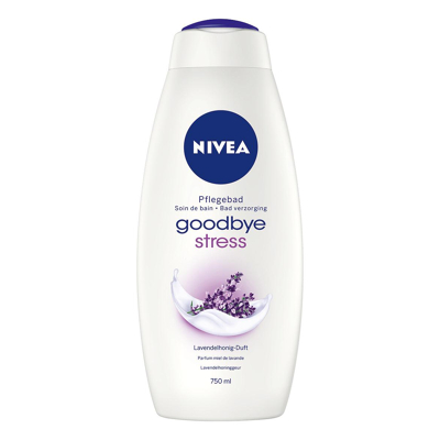 Afbeelding van 6x Nivea Cream Bath Goodbye Stress met lavendel honinggeur 750 ml