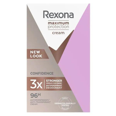 Afbeelding van Rexona Deo Cream Stick Dames Maximale bescherming Anti Transpire Confidence 45 ml