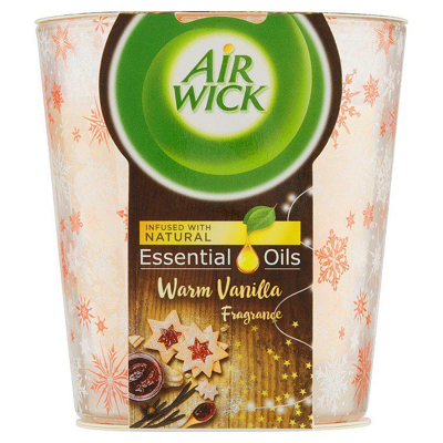 Afbeelding van AIRWICK Geurkaars Essential Oils Warm Vanilla 105g