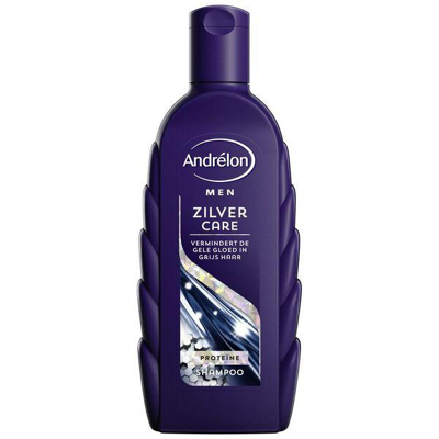 Afbeelding van Andrelon Shampoo Men Zilver Care voor mannen met grijs of wit haar 300ml
