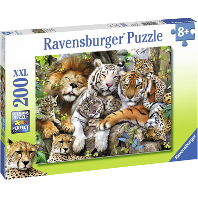 Abbildung von Ravensburger Puzzle Schmusende Raubkatzen 200 Teile