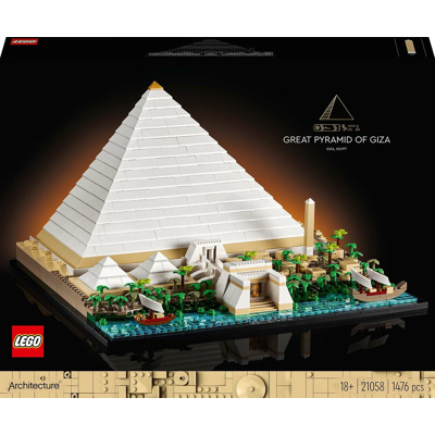 Abbildung von LEGO 21058 Architecture Great Pyramid OF GIZA HOME DÉCOR Model Building KIT Blockspielzeug für Kinder, Größe: One Size, Mehrfarben