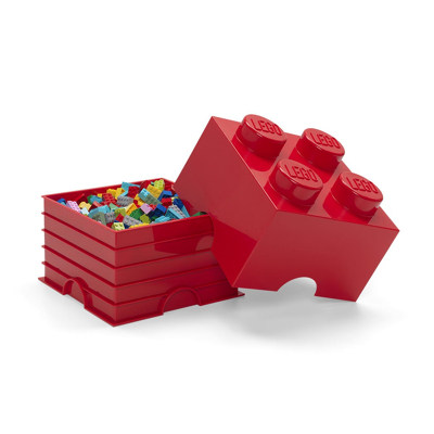 Abbildung von LEGO® Aufbewahrungsbox Rot 25x25x18 cm