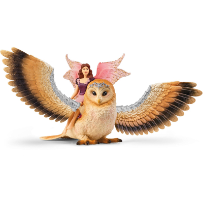 Abbildung von Schleich Bayala Fairy IN Flight ON Glamowl 70789 Spielzeug für Kinder, Größe: One Size, Multi coloured