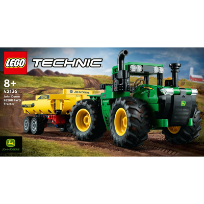 Abbildung von LEGO 42136 Technic John Deere 9620R 4WD Tractor (390 Teile)