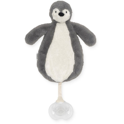 Abbildung von Jollein Schnullertuch Pinguin Grau