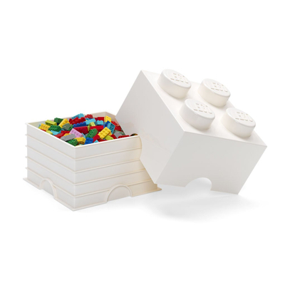 Abbildung von LEGO® Aufbewahrungsbox Weiß 25x25x18 cm