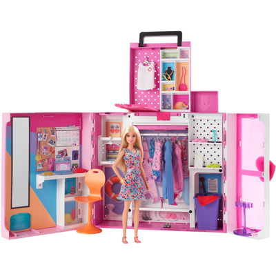 Abbildung von Barbie Traumkleiderschrank MIT PUPPE, Moden &amp; Accessoires Puppenaccessoires für Kinder, Größe: One Size, Multicolor