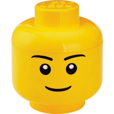 Abbildung von LEGO® Aufbewahrungsbox Kopf Junge ø 16x18,5 cm