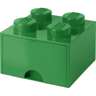 Abbildung von LEGO® Aufbewahrungsbox mit Schublade Grün 25x25x18 cm