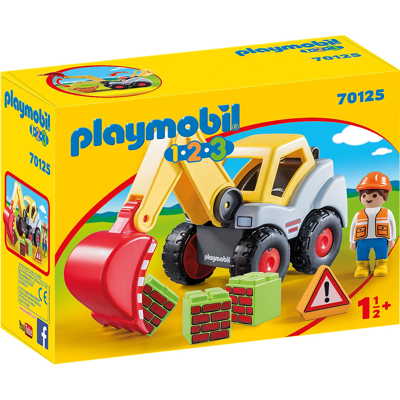 Abbildung von Playmobil Schaufelbagger MIT Bauarbeiter Minispielzeug für Kinder, Größe: One Size, Multi coloured
